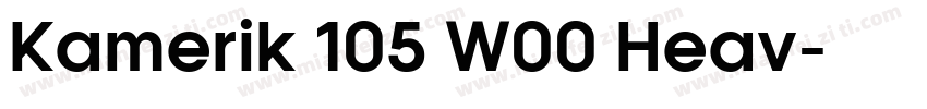 Kamerik 105 W00 Heav字体转换